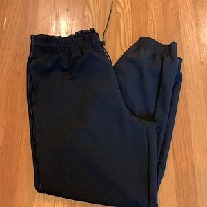 Athleta metropolis jogger black size 12 with three pockets and piping detail